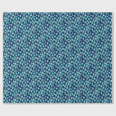 Papier Cadeau Des obus de mer de Preppy sur un Arrière - plan de (Plat)