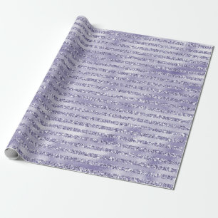 Papier Cadeau Des Parties scintillant violettes de filles brilla