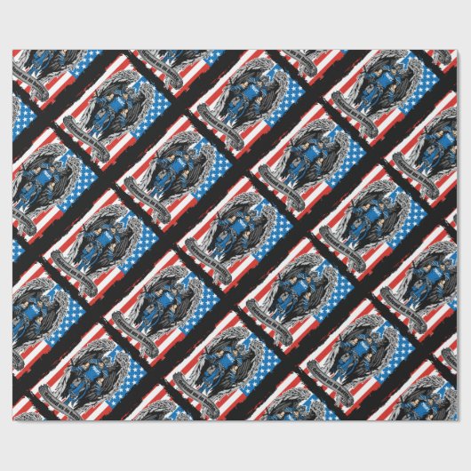 Papier Cadeau Des policiers de St. Michael nous défendent au com (Plat)