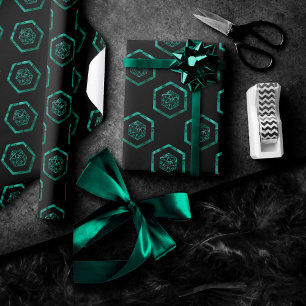 Papier Cadeau Dés RPG   Joueur de jeu de plateau rétro Emerald F