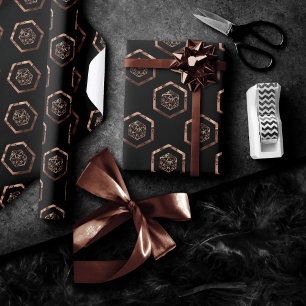 Papier Cadeau Dés RPG Joueur de table de jeu rétro Copper Fant