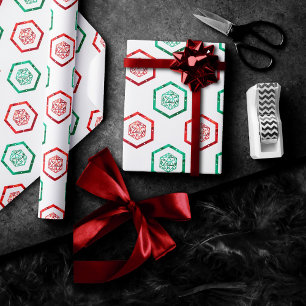 Papier Cadeau Dés RPG XMAS Fantasy Rétro Tabletop PnP Joueur