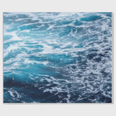 Papier Cadeau Des vagues de mer impressionnantes | Meilleur cade (Plat)