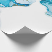 Papier Cadeau Des vagues d'océan doré. Image abstraite et lumine (Coin)