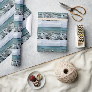 Papier Cadeau Des Vagues Sur L'Océan,