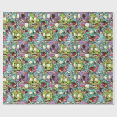 Papier Cadeau Des zombies ! (Plat)