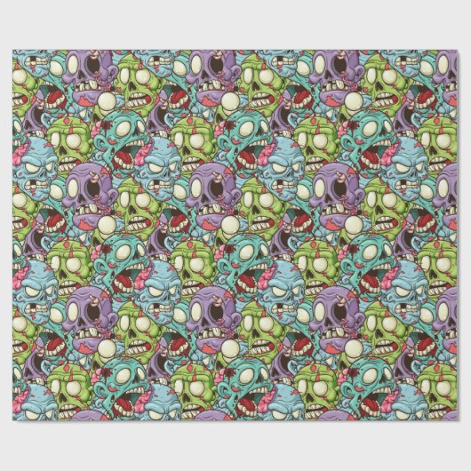 Papier Cadeau Des zombies ! (Plat)