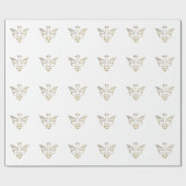 Papier Cadeau Descente d'or du papier d'emballage de (Plat)