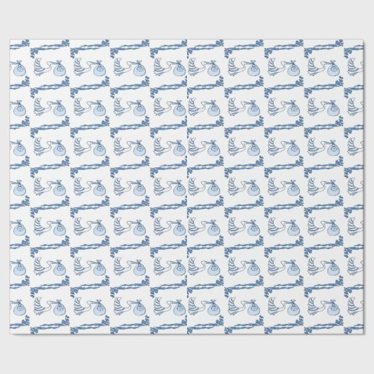 Papier Cadeau Descriptions Delft Blue BabyTile (Couture)