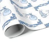 Papier Cadeau Descriptions Delft Blue BabyTile (Coin rond)