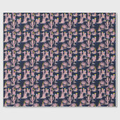 Papier Cadeau Desert Chic : Pastel Cactus Bloom (Plat)