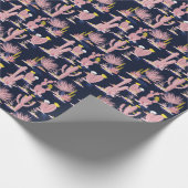 Papier Cadeau Desert Chic : Pastel Cactus Bloom (Coin)