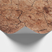 Papier Cadeau Désert de fissures d'érosion fissurées (Coin)