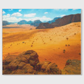 Papier Cadeau Désert de Wadi Rum, Jordandesert, wadi, rum, jorda (Plat)