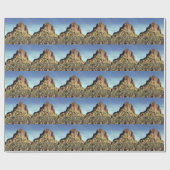 Papier Cadeau Desert Rock Mountain Peak Paysage Photo (Plat)