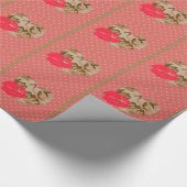 Papier Cadeau Desert Sand Camo Hearts Valentine Wrapping Papier (Coin)