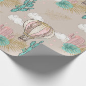 Papier Cadeau Désert tropical de Faux Parties scintillant (Coin)