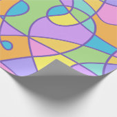 Papier Cadeau Design Abstrait coloré (Coin)
