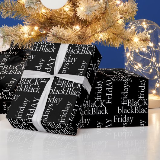 Papier Cadeau Design Black Friday (Vacances)