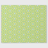Papier Cadeau Design blanc blanc jaune (Plat)