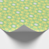 Papier Cadeau Design blanc blanc jaune (Coin)