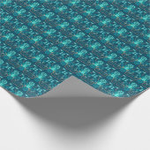 Papier Cadeau Design bleu marine (Coin)