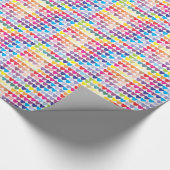 Papier Cadeau Design Coeur coloré (Coin)
