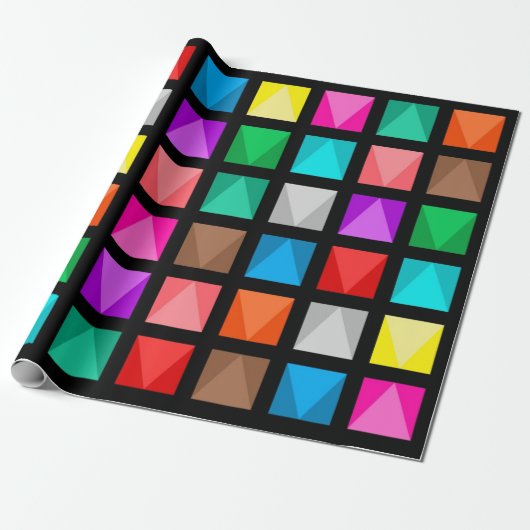 Papier Cadeau Design coloré (Déroulé)