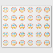 Papier Cadeau Design Cool de triathlon (Plat)
