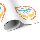 Papier Cadeau Design Cool de triathlon (Coin rond)