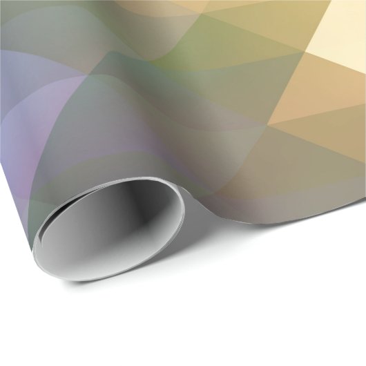 Papier Cadeau Design d'art couleur Abstrait (Coin rond)