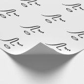 Papier Cadeau Design d'art moderne de visage abstrait minimalist (Coin)