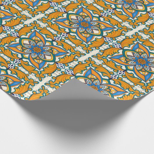 Papier Cadeau Design de carreaux italiens (Coin)