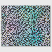 Papier Cadeau Design de la série Leopard Iridescente 8 (Plat)