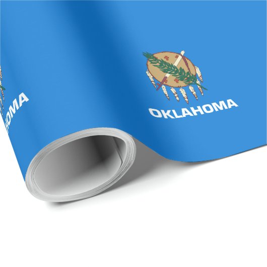 Papier Cadeau Design de l'Oklahoma State (Coin rond)
