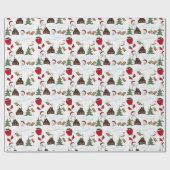 Papier Cadeau Design de Noël (Plat)