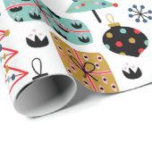 Papier Cadeau Design de Noël charmant (Coin rond)