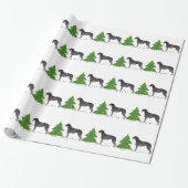 Papier Cadeau Design de Noël écossais Deerhound (Déroulé)