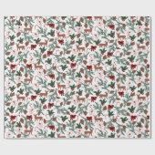 Papier Cadeau Design de Noël Spirit (Plat)