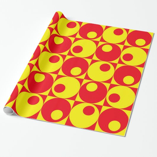 Papier Cadeau Design de style rétro (Déroulé)