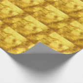 Papier Cadeau Design de Texture Dorée Luxueux (Coin)