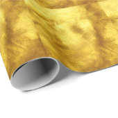 Papier Cadeau Design de Texture Dorée Luxueux (Coin rond)