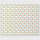 Papier Cadeau Design des lumières de Noël (Plat)