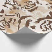 Papier Cadeau Design d'impression Boho Chic Tiger (Coin)