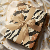 Papier Cadeau Design d'impression Boho Chic Tiger