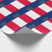 Papier Cadeau Design du drapeau de l'État de Caroline du Nord (Coin)
