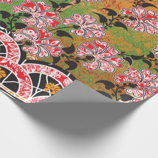 Papier Cadeau design d'un mur rouge et noir suspendu (Coin)