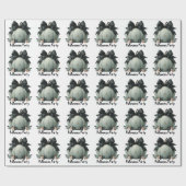 Papier Cadeau Design élégant Citrouille Halloween Party (Plat)