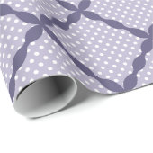 Papier Cadeau Design élégant Lavender violet Motif (Coin rond)
