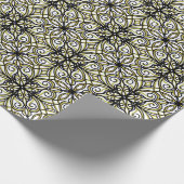 Papier Cadeau Design élégant, vert et noir (Coin)